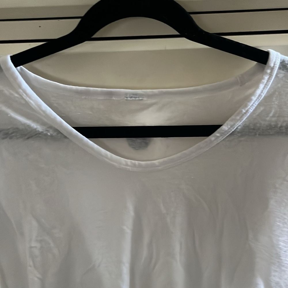 basic white flowy top - Picture 3 of 3